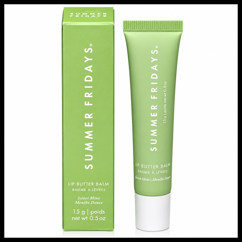 Summer Fridays SWEET MINT Lip Butter Balm 0.5oz/15g Full Size New in Box